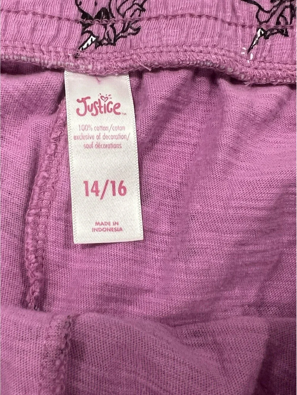 JUSTICE GIRLS OUTFIT SIZE 14/16 UNICORNS
